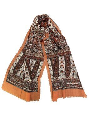 Vintage Oscar De La Renta Accessory Street Rectangle Scarf Japan 100% Wool